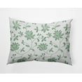 thumbnail image 1 of 14" x 20" Simply Daisy Traditional Floral Indoor/Outdoor Polyester Throw Pillow, Green Qty 1, 1 of 3