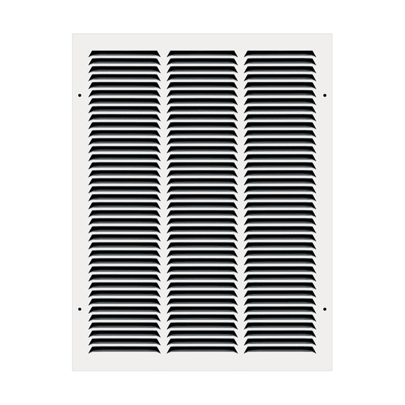 14" x 20" TruAire White Steel Wall Return Air Grille