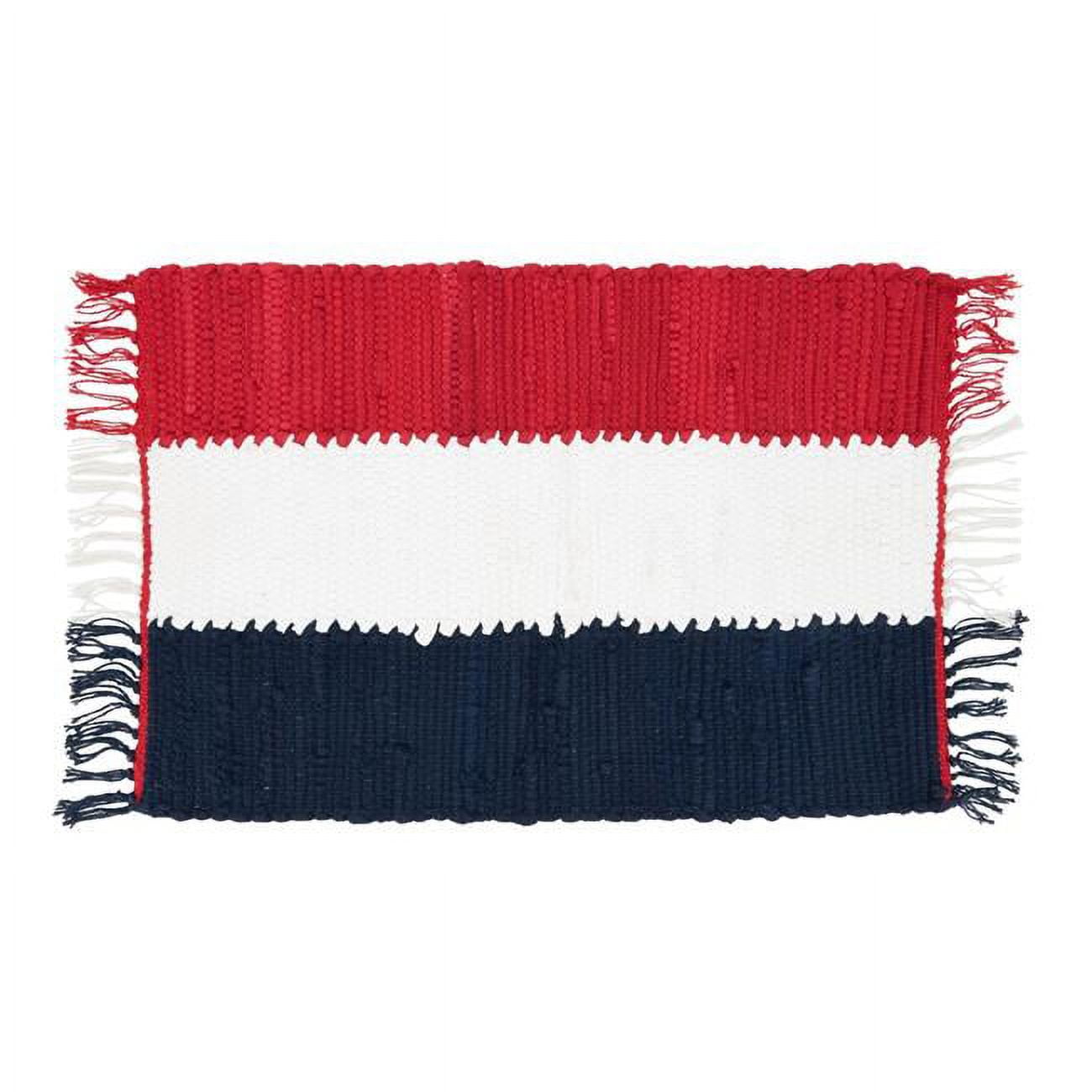 Americana Patriotic Cotton Striped Rectangle Placemats