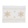 thumbnail image 1 of 14 x 20 in. Elegant Snowflake Embroidered Oblong Placemat, White - Set of 4, 1 of 1