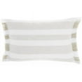 thumbnail image 1 of 14 x 20 in. Taupe & White Stripes Lumbar Throw Pillow, 1 of 1