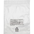 thumbnail image 1 of 14" x 20" x 1.5 mil Clear Plastic Resealable Suffocation Warning Bags with Lip & Tape and 14pt Print in 3 Languages (Case of 1,000), 1 of 1
