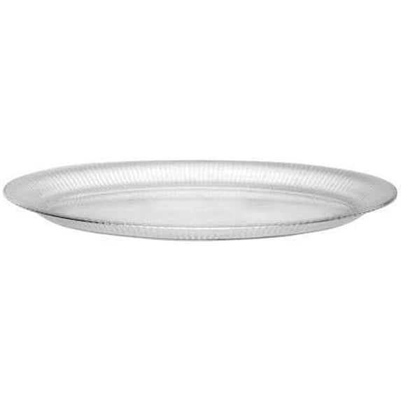 14 x 21 Inch Clear Oval Plastic Tray – Large Disposable Serving Platter for Catering, Parties, Events, Buffets, Weddings, Banquets, Food Display, Lightweight and Durable (1)