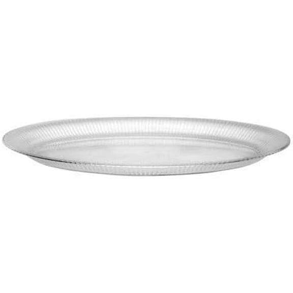 14 x 21 Inch Clear Oval Plastic Tray – Large Disposable Serving Platter for Catering, Parties, Events, Buffets, Weddings, Banquets, Food Display, Lightweight and Durable (1)
