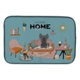 thumbnail image 1 of 14 x 21 in. Black Chinese Crested Sweet Home Dish Drying Mat, 1 of 1