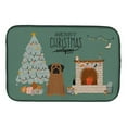 thumbnail image 1 of 14 x 21 in. Brindle Mastiff Christmas Everyone Dish Drying Mat, 1 of 1