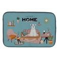thumbnail image 1 of 14 x 21 in. White Miniature Schnauzer Sweet Home Dish Drying Mat, 1 of 1
