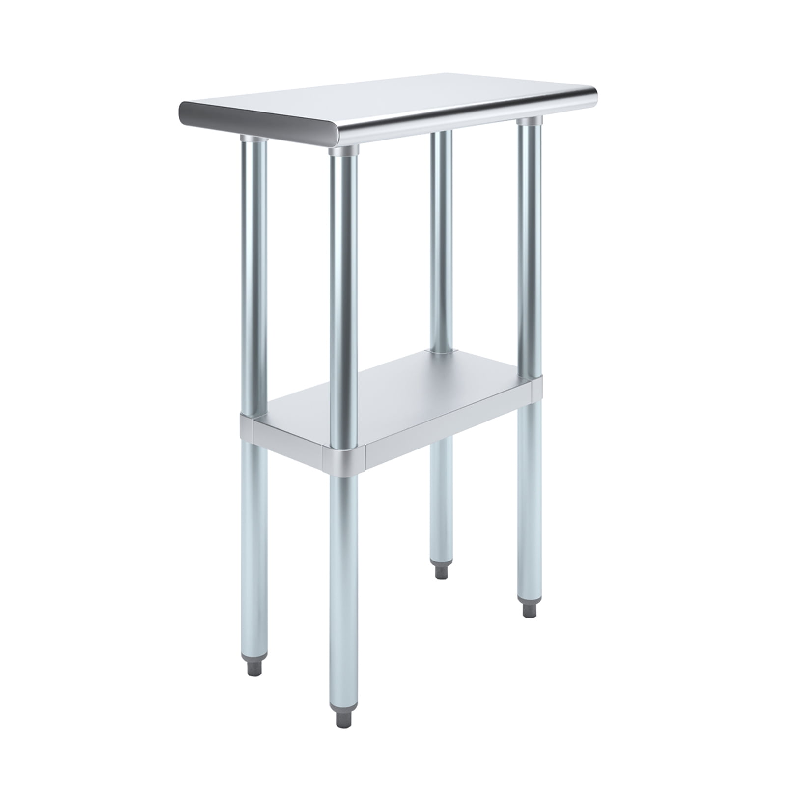 24" Stainless Steel Utility Work Table with Galvanized Shelf