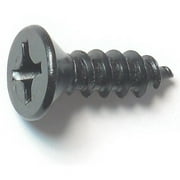 #14 x 3/4" Black Steel Phillips Flat Head Sheet Metal Screws 10 pcs.