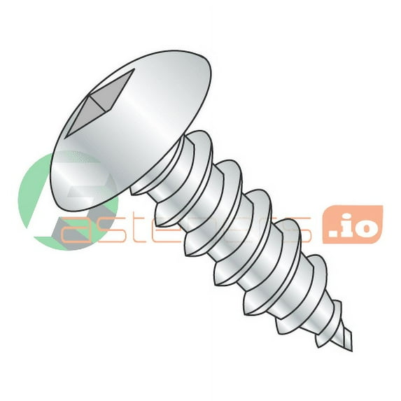 #14 x 3/4" Type A Self-Tapping Screws / Square / Truss Head / Steel / Zinc (Quantity: 3,000 pcs)