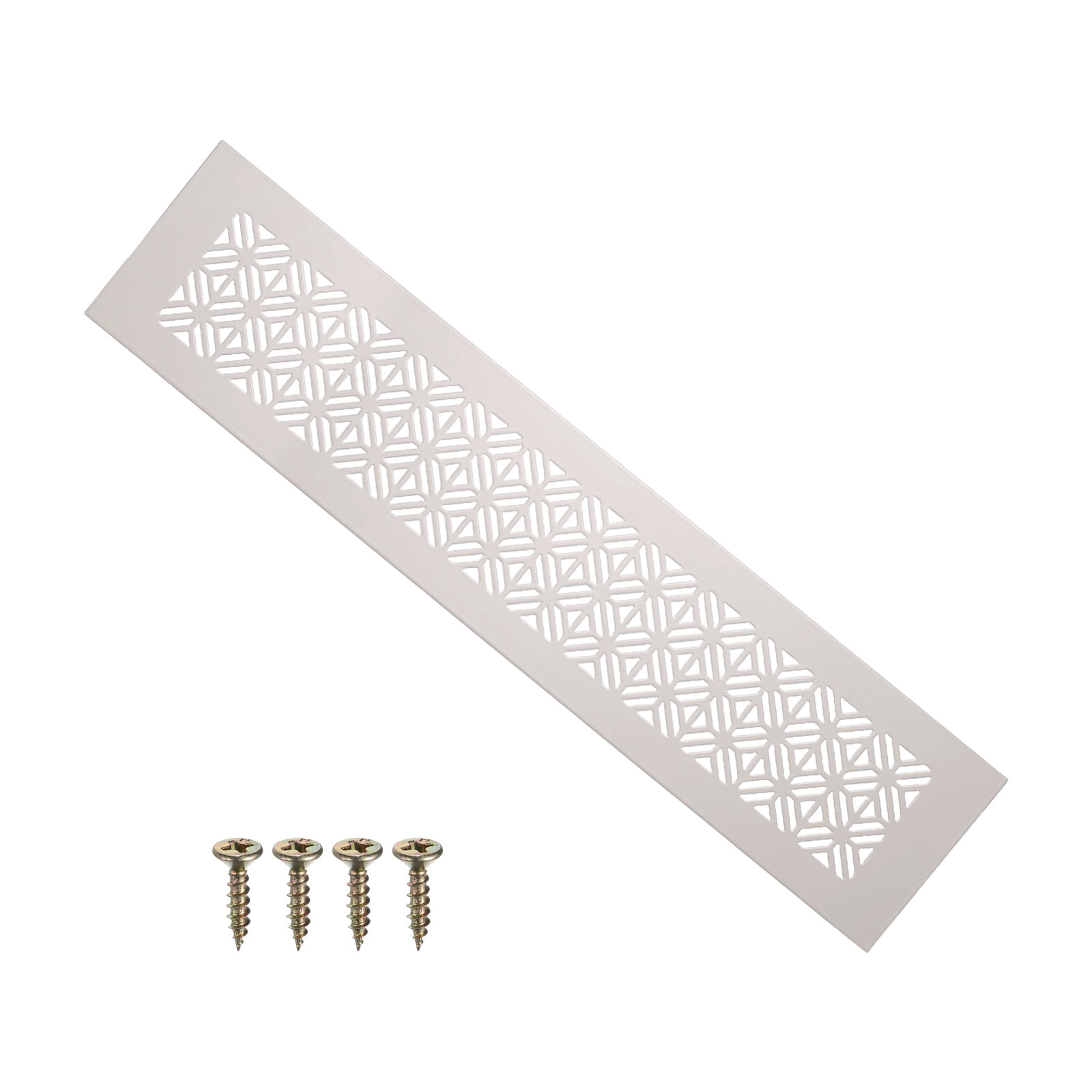 14 x 3 Inch Door Air Vent Cover, Heavy Duty Aluminum Grille Ventilation Cover Louvered with Mounting Screws for Cabinet Wardrobe Door, Cashmere Gray
