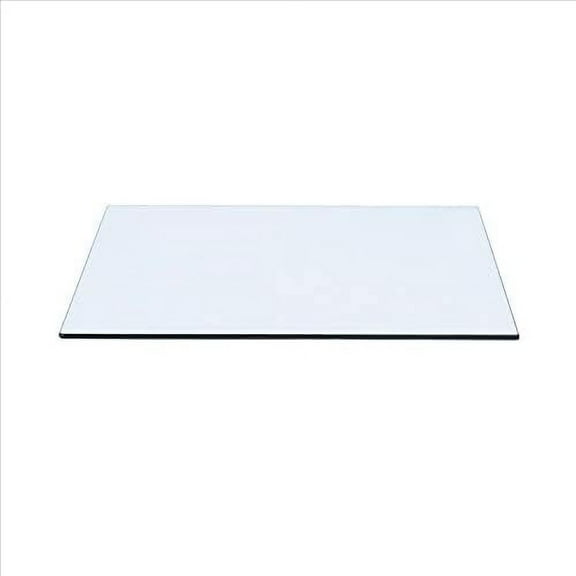 14" x 32" Rectangle Tempered Glass Table Top 3/8" Thick Flat Polish Edge and Touch Corners$$Furniture