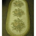 thumbnail image 1 of 14 x 46 in. Begium Table Runner Anika- Blue, 1 of 1