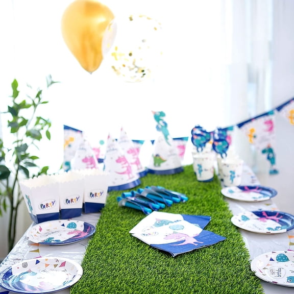 14" x 48" Artificial Grass Table Runner, Perfect for Parties, Birthdays, Restaurant Decoration, Bridal and Baby Showers, Spring, Fall Holidays, Receptions, Candy buffets, Dessert Tables, Wedding