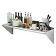 thumbnail image 1 of 14 x 48 in. Stainless Steel Shelf, Wall Mounted Floating Shelving with Brackets, 1 of 1