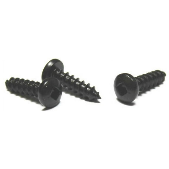 #14 x 5/8" Type A Self-Tapping Screws / Square / Pan Head / Steel / Black Oxide - 4000 Piece Carton