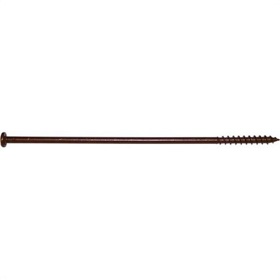 14 x 7 In. Ceramic Coated Star Drive Gutter Screws - Brown - 50 Count