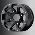thumbnail image 1 of 14 x 7 in. 4 x 110 in. Raptor ATV Wheel, Black, 1 of 1