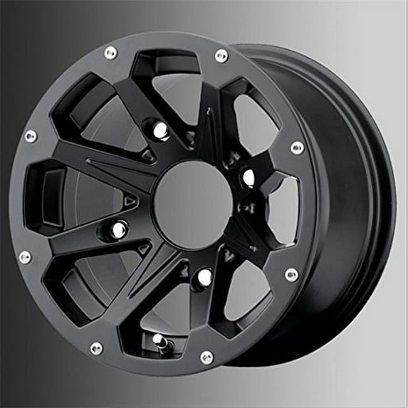 14 x 7 in. 4 x 110 in. Raptor ATV Wheel, Black