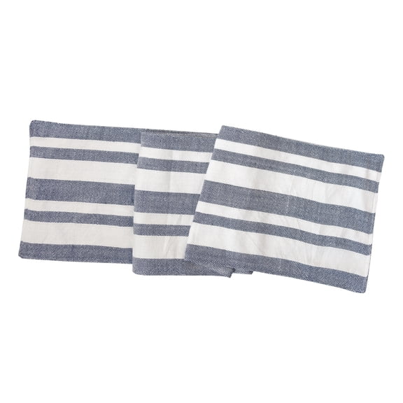 Sol Stripe Indigo Table Runner 14" x 72"