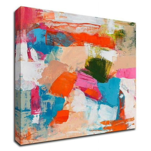 14"x14" Immersed Sequence II by Tracy Lynn Pristas - Print on Canvas Fabric Gray