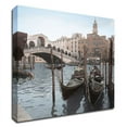 thumbnail image 1 of 14"x14" Rialto Bridge Gondolas by Alan Blaustein - Print on Canvas Fabric White, 1 of 3