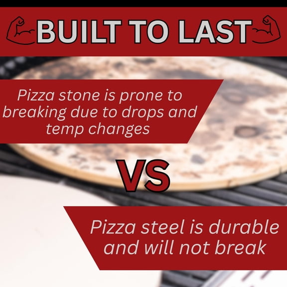 14"x14" Square 1/4" Steel Version Pizza Cooking Steel