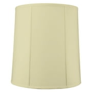 14"x16"x17" Prestige Large Drum Lampshade Eggshell Shantung Silk, Cylinder Shade for Tall Table Lamps