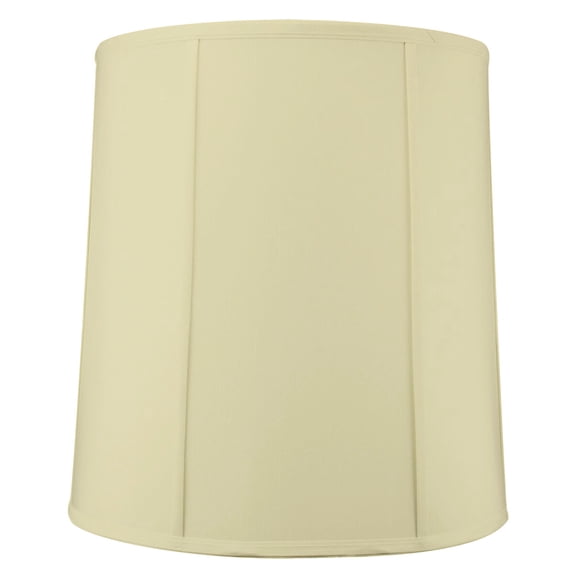 14"x16"x17" Prestige Large Drum Lampshade Eggshell Shantung Silk, Cylinder Shade for Tall Table Lamps