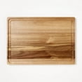 thumbnail image 1 of 14"x20" Acacia Wood Carving Board with Juice Groove Natural - Reversible Wooden Cutting Board, Charcuterie, 1 of 4