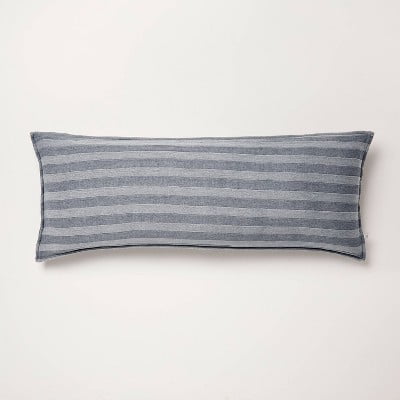 14"x36" Tonal Stripe Oblong Throw Pillow