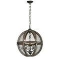 thumbnail image 1 of 140-007-Elk Home-Renaissance Invention - Transitional Style w/ Luxe/Glam inspirations - Wire and Wood 3 Light Small Chandelier - 21 Inches tall 18, 1 of 5