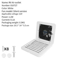 140*130mm RV side mounted air outlet exhaust fan exhaust vent fan