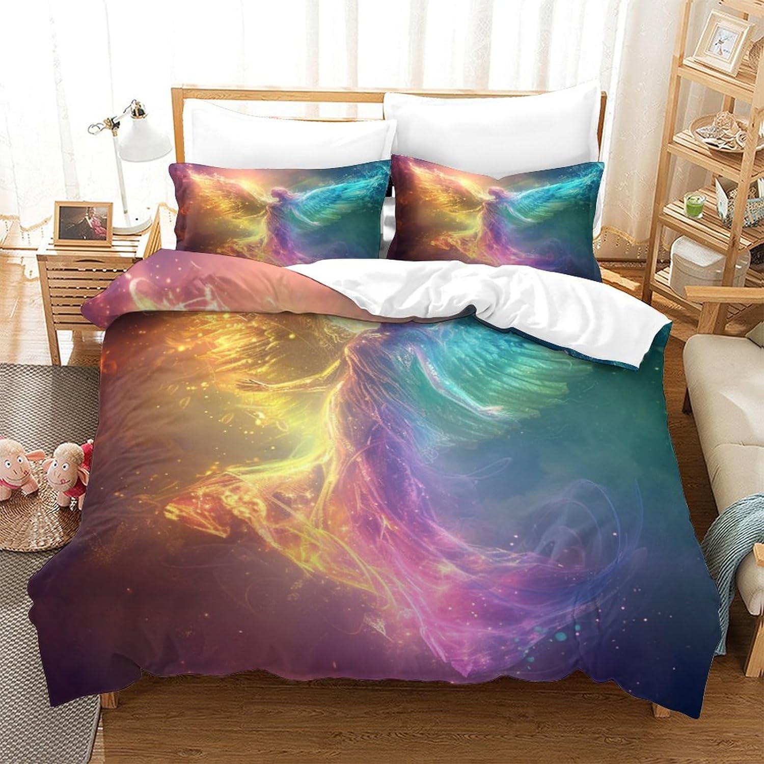 140*200cmAngel Quilt Cover Quilt Cover Printed God Duvet Cover for
