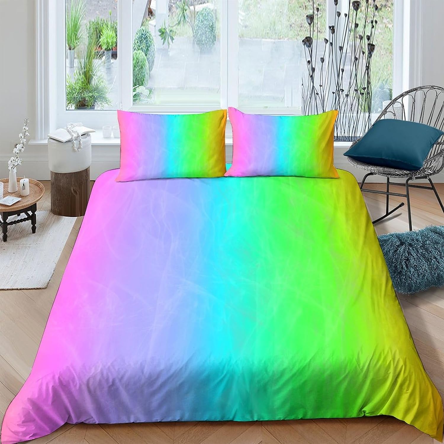 140*200cmBedding Set Printed Duvet Cover Set with Pillowcases Sheets