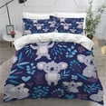 140*200cmDuvet Cover Double Koala 3D Printed Comforter Cover Cartoon
