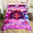 140*200cmGirls Music Duvet Cover Set King Size African American Style