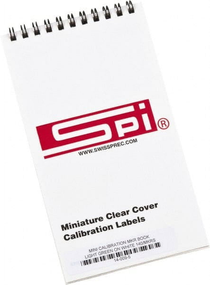 140 Count Miniature Clear Cover SPI Calibration Labels, 1" x 5/8
