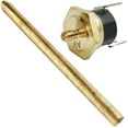 thumbnail image 1 of 140'F-210'F Electric Fan Engine Radiator Push-In Fin Brass Probe Temperature Thermostat Sensor Switch, 1 of 7