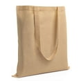 thumbnail image 1 of Top Cotton Pack of 12 – 100% Cotton Reusable Tote Bags – Bulk Grocery, Shopping, DIY, Beach & Gift Use (Brown Melange), 1 of 7
