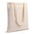 thumbnail image 1 of Top Cotton Pack of 12 – 100% Cotton Reusable Tote Bags – Bulk Grocery, Shopping, DIY, Beach & Gift Use (Natural), 1 of 7