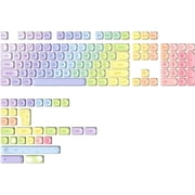 140 MOA Keycaps, Dye-Sublimation PBT Custom Keycap Set for MOA Profile, Cute Rainbow Candy Keycap for MX Switches Mechanical Gaming KeyboardRainbow
