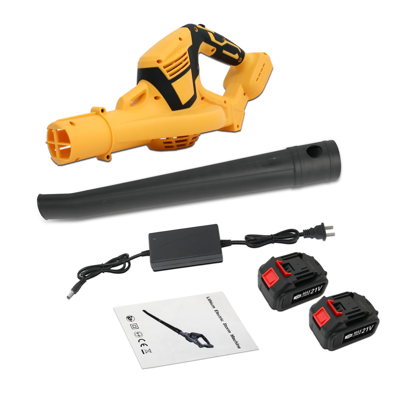 140 MPH Cordless Electric Leaf Blower, 21V Battery Powered Leaf Blower with 3.0Ah Battery