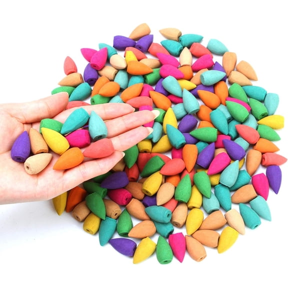 140 PCS Backflow Incense Cones for Waterfall - Waterfall Scented Incense Cone Backflow Smoke Burning Cone Incense Bulk Incense Waterfall Cones for Relaxation Meditation Yoga Gift
