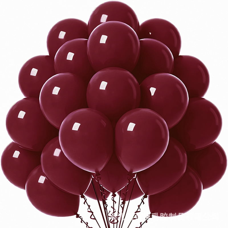 140 Pack Burgundy Balloons – 10 Inch Latex Balloons for Balloon Arch Kit, Birthday Party Decorations, Helium or Air, Bulk Balloons for Boys, Girls, Weddings