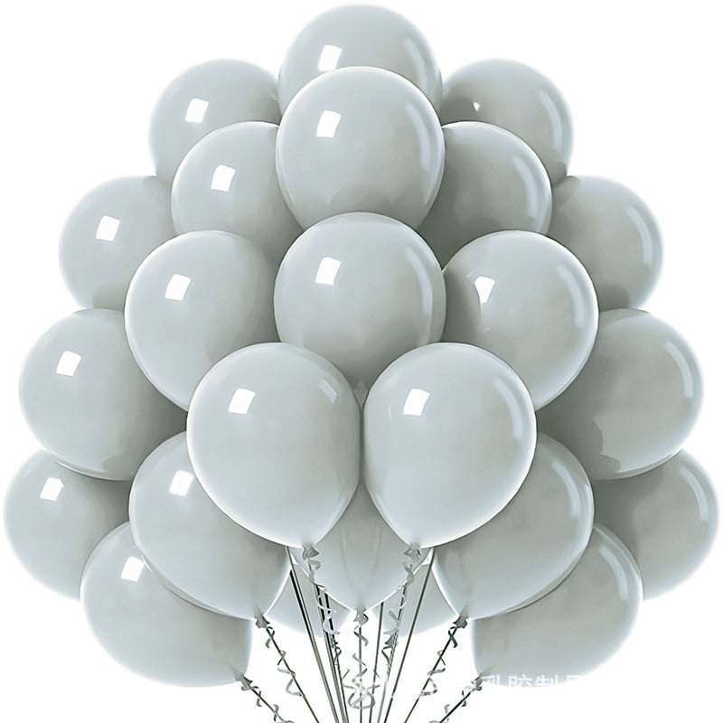140 Pack Gray Balloons – 10 Inch Latex Balloons for Balloon Arch Kit, Birthday Party Decorations, Helium or Air, Bulk Balloons for Boys, Girls, Weddings
