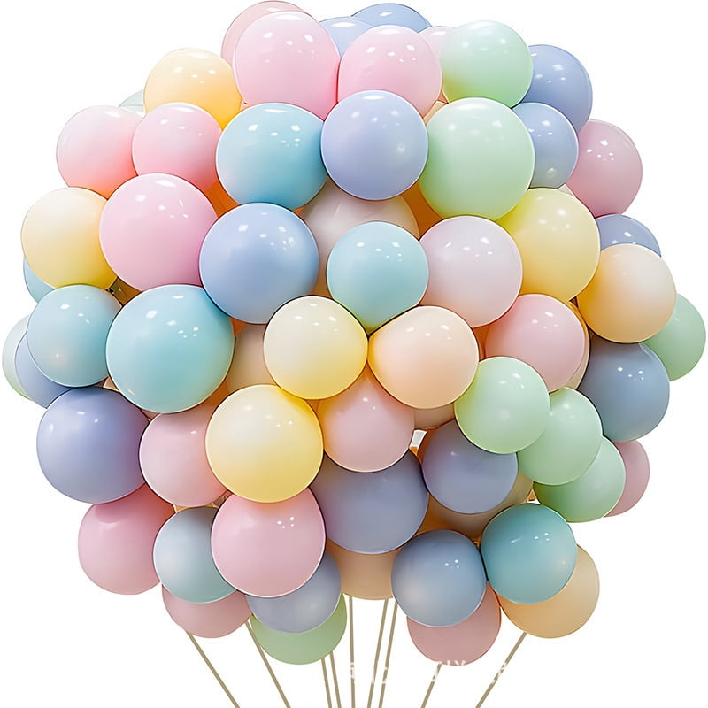140 Pack Maca Multicolor Balloons – 10 Inch Latex Balloons for Balloon Arch Kit, Birthday Party Decorations, Helium or Air, Bulk Balloons for Boys, Girls, Weddings