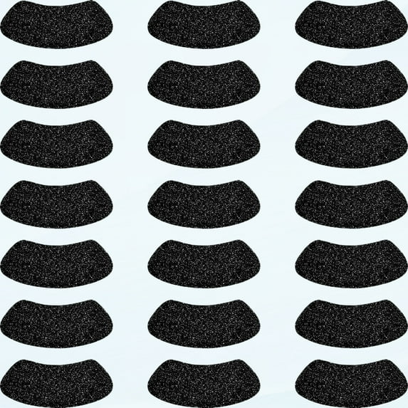 140 Pairs Black Sports Glitter Eye Stickers Black Stripes Adhesive Stickers for Sports Event Football Baseball Softball