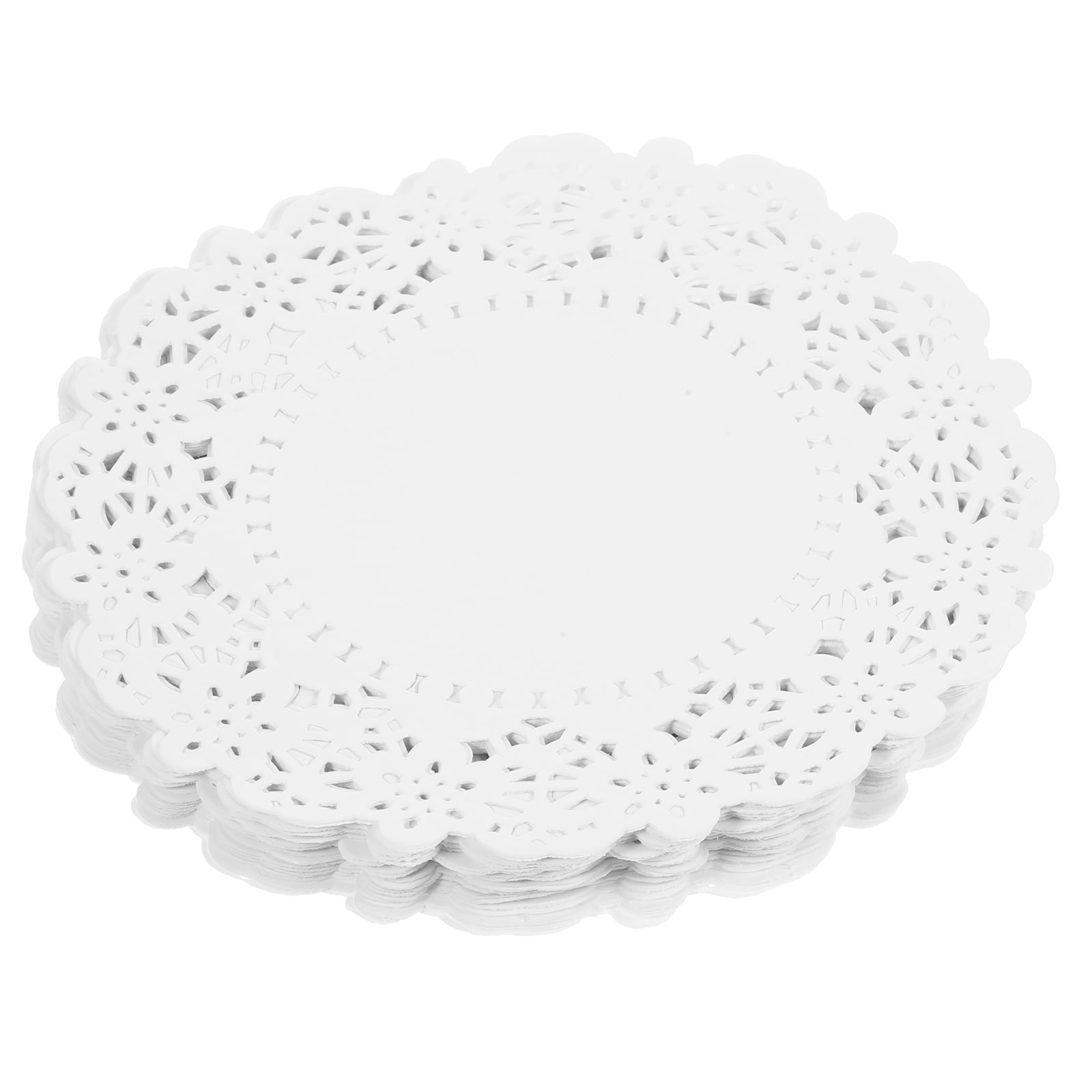 140 Pcs Paper Lace Placemats Cake Packaging Pads Disposable Dinning