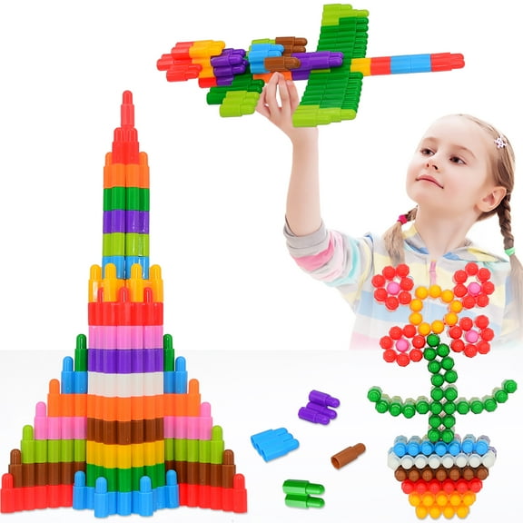 140 Pcs Set Building Blocks Construction Toy - Learning Set STEM Toy Set Education Kit Building Children's Toys - Different Colored Toy Building Sets - Development Toy for Kids Ages 3 and Up